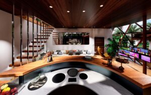 Acqua Lodge Marina & Spa - Modern kitchen with wooden accents.